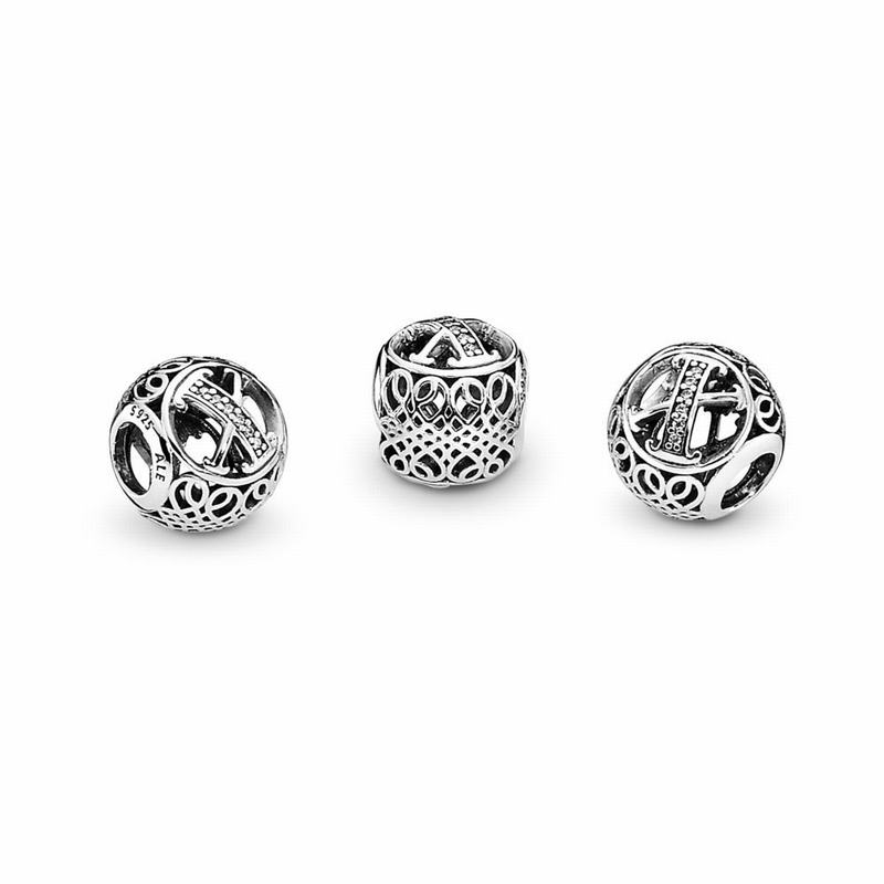 Pandora Vintage X Charm Ireland - Sterling Silver/Cubic Zirconia - 480713HXJ